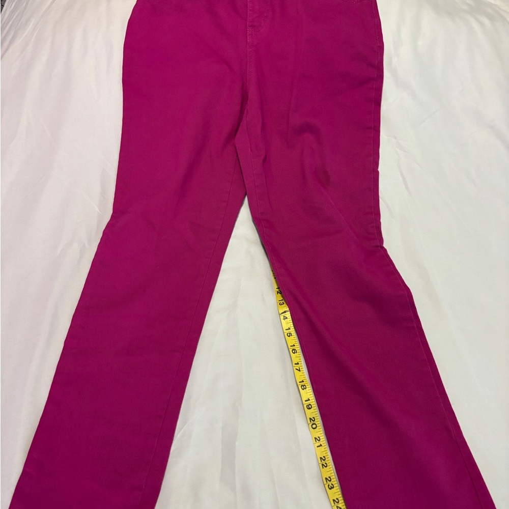 Charter Club Classic Straight Jeans Women Size 4 Pink Stretch Cotton Denim